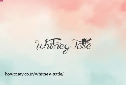 Whitney Tuttle