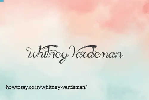 Whitney Vardeman