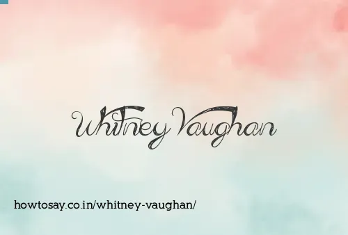 Whitney Vaughan