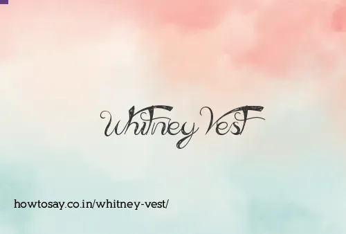 Whitney Vest