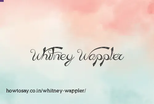 Whitney Wappler