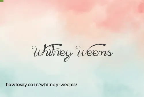 Whitney Weems
