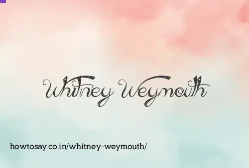 Whitney Weymouth