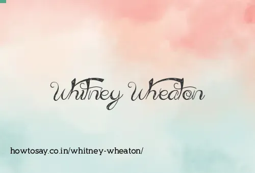 Whitney Wheaton