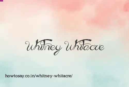 Whitney Whitacre