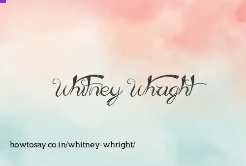 Whitney Whright