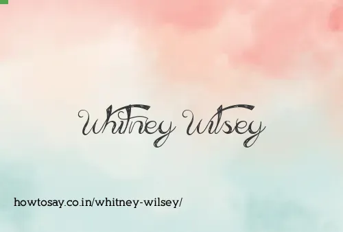 Whitney Wilsey