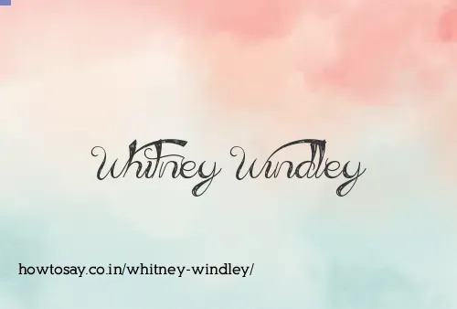 Whitney Windley