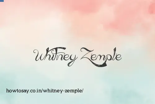 Whitney Zemple