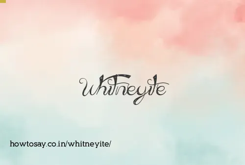Whitneyite