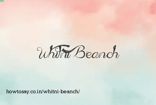 Whitni Beanch