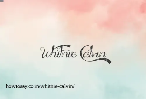 Whitnie Calvin