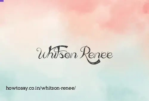 Whitson Renee