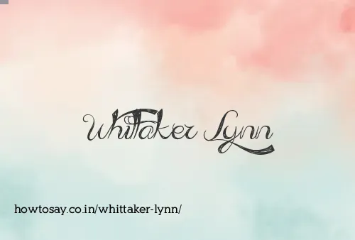 Whittaker Lynn
