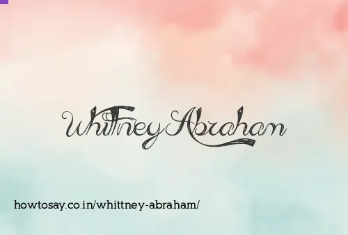 Whittney Abraham
