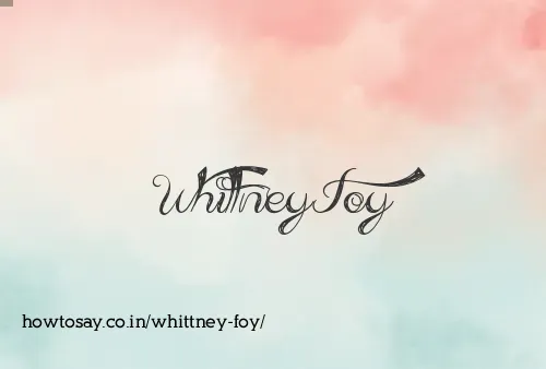 Whittney Foy
