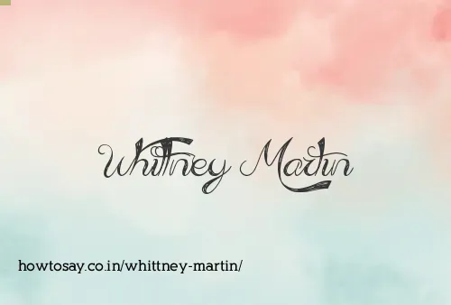Whittney Martin