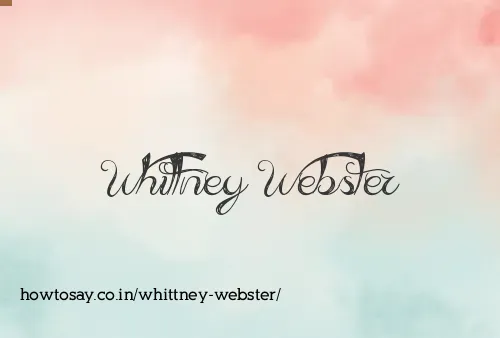 Whittney Webster