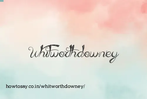 Whitworthdowney