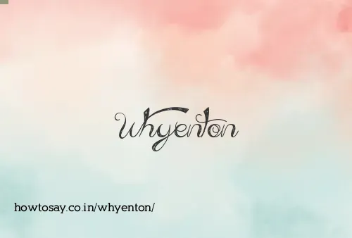 Whyenton