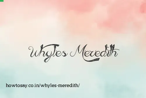 Whyles Meredith