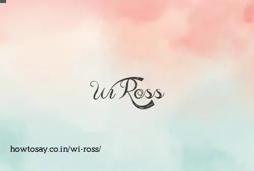 Wi Ross