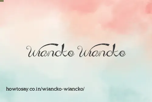 Wiancko Wiancko