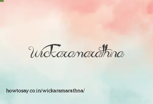 Wickaramarathna