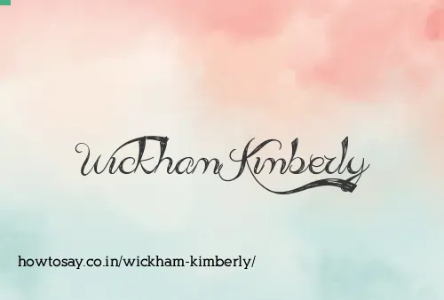 Wickham Kimberly