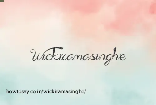 Wickiramasinghe