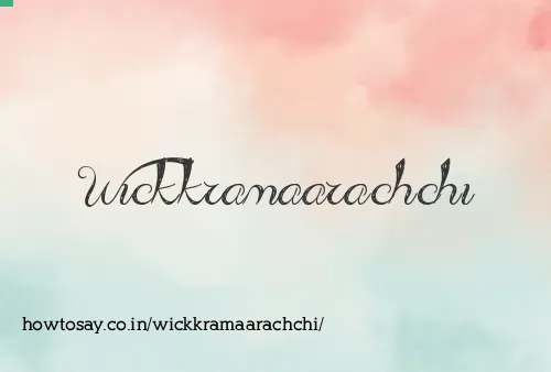 Wickkramaarachchi