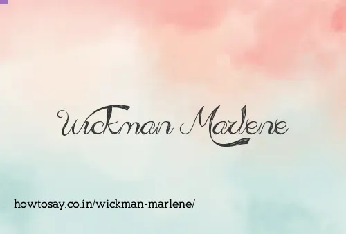 Wickman Marlene