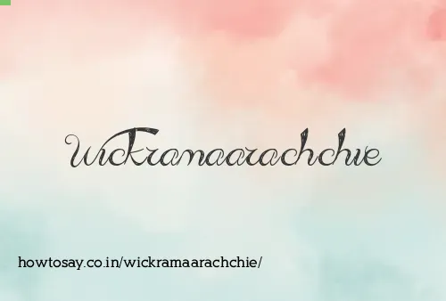 Wickramaarachchie