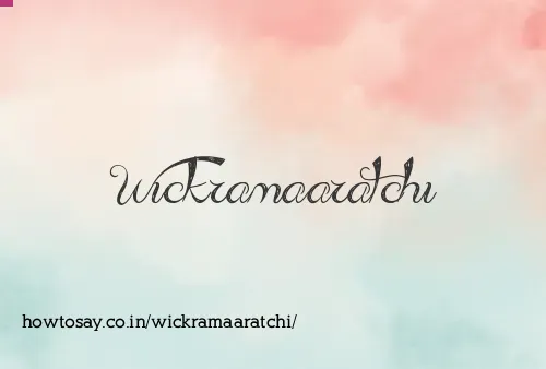 Wickramaaratchi