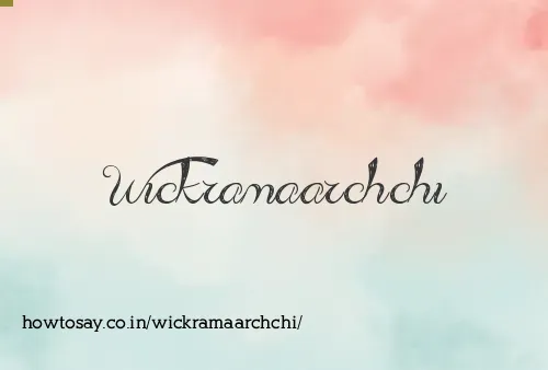 Wickramaarchchi