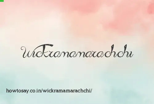 Wickramamarachchi