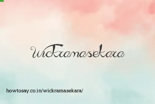 Wickramasekara