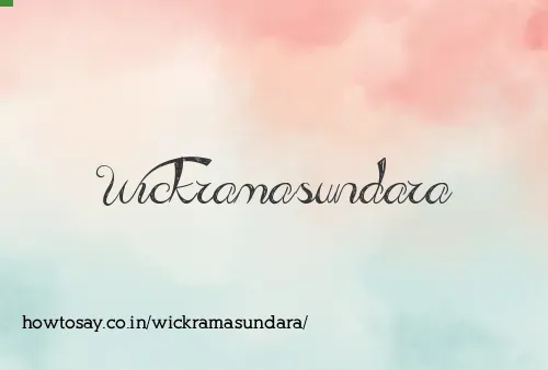 Wickramasundara