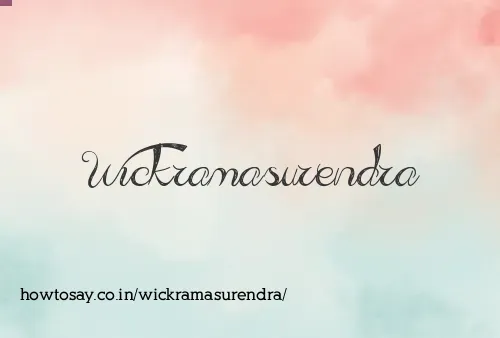 Wickramasurendra