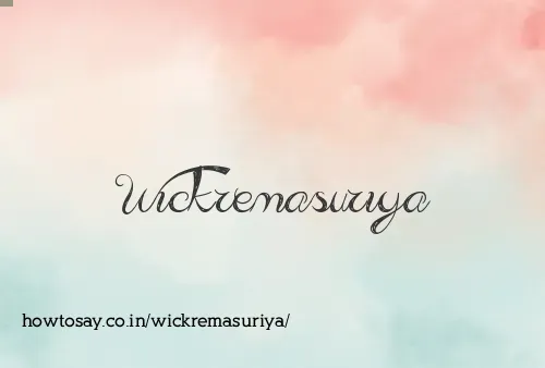 Wickremasuriya