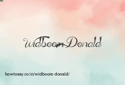 Widboom Donald