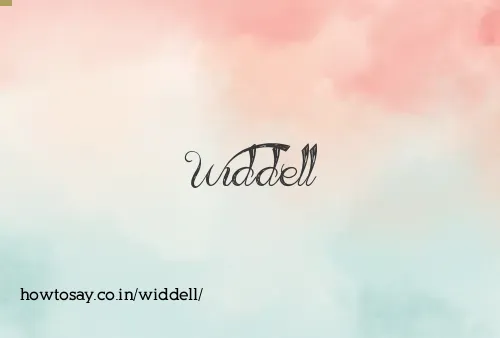 Widdell
