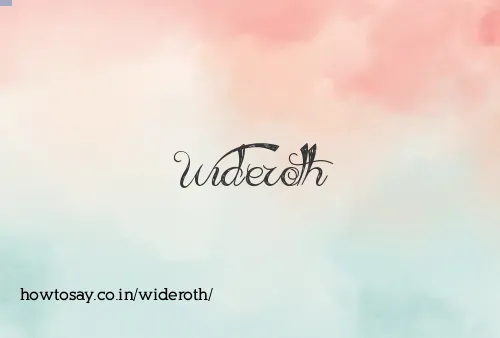 Wideroth