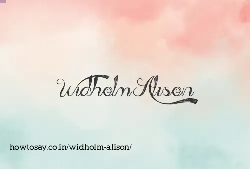Widholm Alison