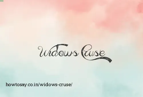 Widows Cruse