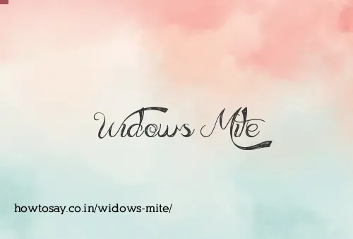 Widows Mite