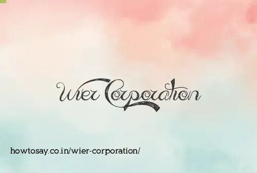 Wier Corporation