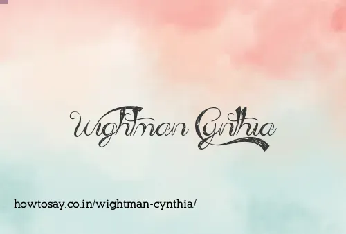 Wightman Cynthia