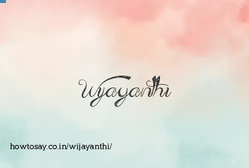 Wijayanthi