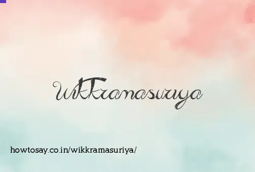 Wikkramasuriya